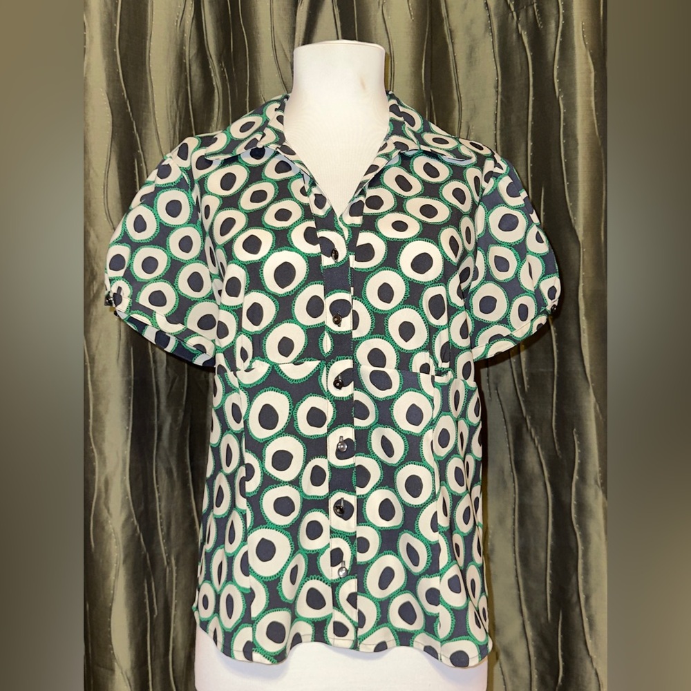 Josephine Chaus Modern Polkadot Blouse